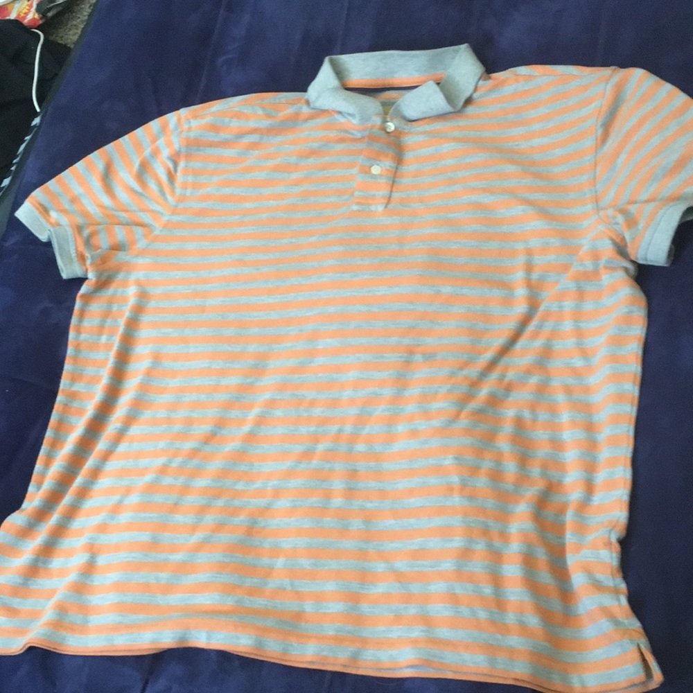 John Bartlett XL Gray and orange shirt